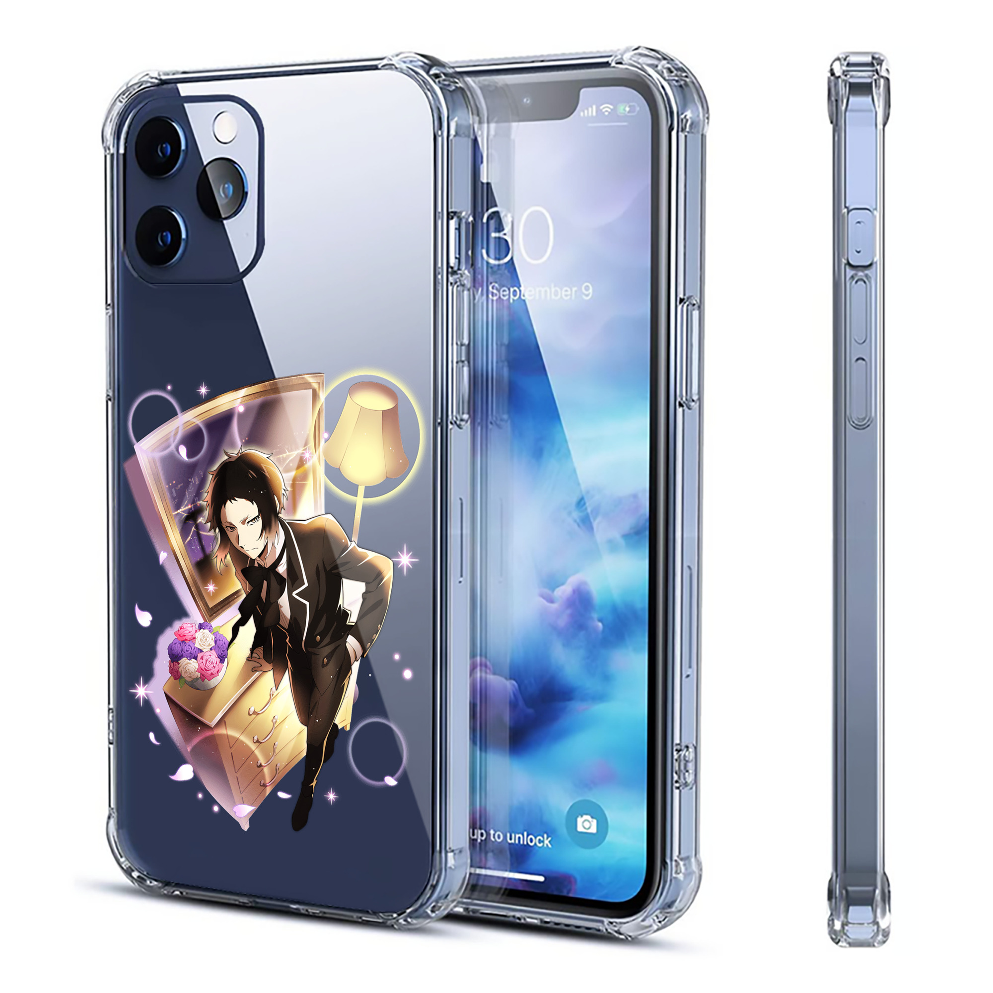 （画像用） 文豪ストレイドッグス Bungo Stray Dogs 【iPhone 12シリーズ対応】透明スマホケース（クリアソフトケース）